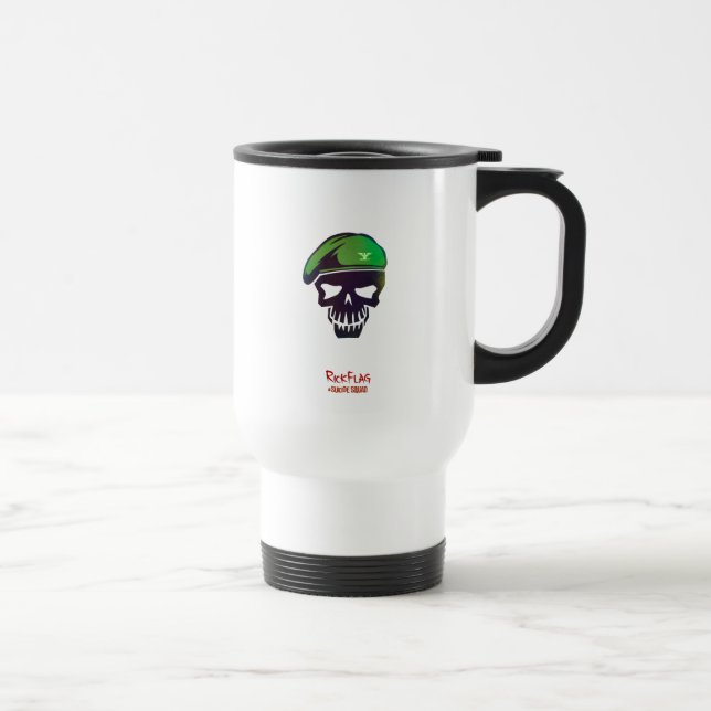 Taza De Viaje Escuadrón suicida | Rick Flag Head Icon (Derecha)