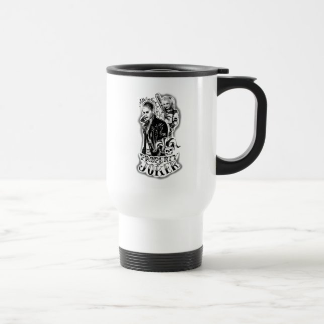Taza De Viaje Escuadrón suicida | Tatuaje de broquero y aerógraf (Derecha)