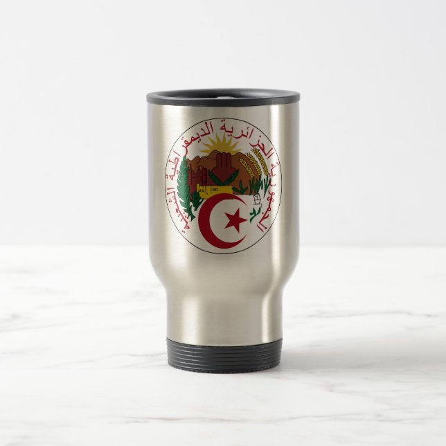 Taza De Viaje Escudo de armas de Argelia (Centro)