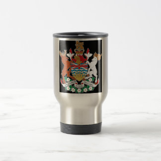 Taza De Viaje Escudo de armas de la Columbia Británica (Canadá)