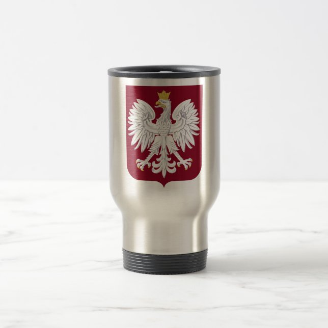 Taza De Viaje Escudo de armas de Polonia (Centro)