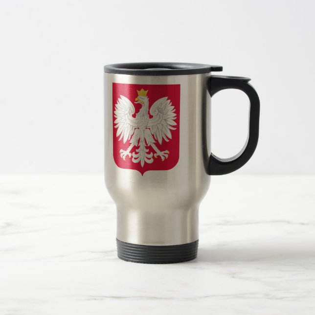 Taza De Viaje Escudo De Armas De Polonia (Derecha)