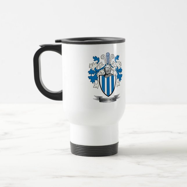 Taza De Viaje Escudo de armas del escudo de la familia de (Izquierda)