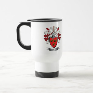 Taza De Viaje Escudo de armas del escudo de la familia de la