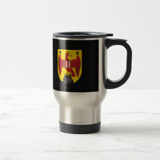 Taza De Viaje Escudo de armas del estado austríaco de Burgenland (Derecha)