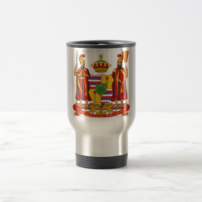 Taza De Viaje Escudo de armas real de Hawaii (Centro)