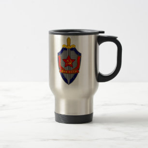 Taza De Viaje Escudo de KGB en rojo