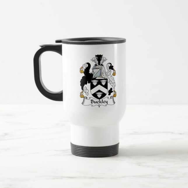 Taza De Viaje Escudo de la familia de Buckley (Izquierda)