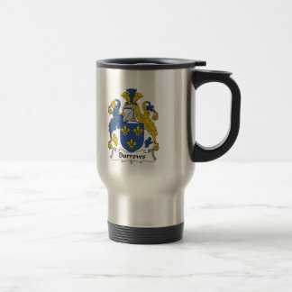 Taza De Viaje Escudo de la familia de Burrows