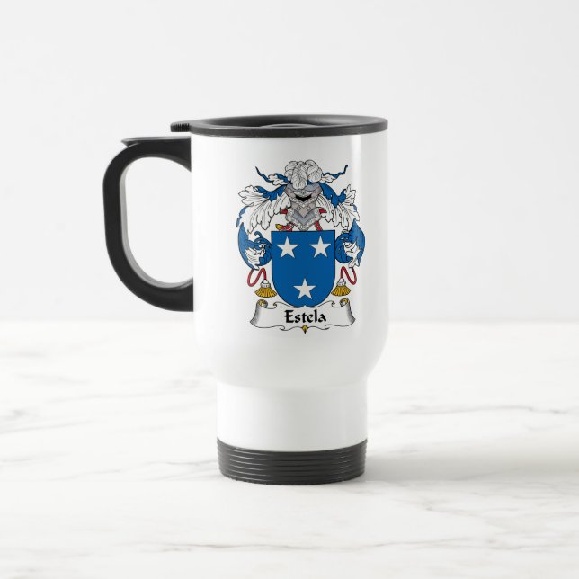 Taza De Viaje Escudo de la familia de Estela (Izquierda)