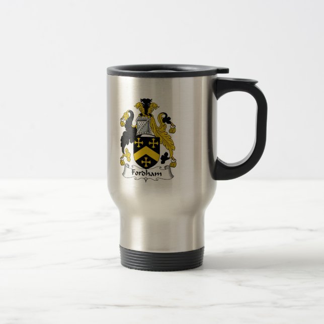 Taza De Viaje Escudo de la familia de Fordham (Derecha)