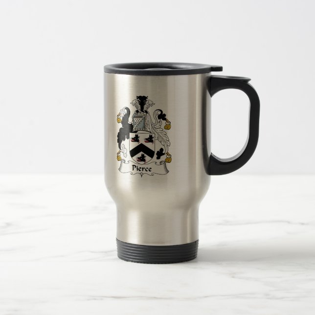 Taza De Viaje Escudo de la familia de Pierce (Derecha)