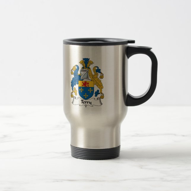 Taza De Viaje Escudo de la familia de Terry (Derecha)