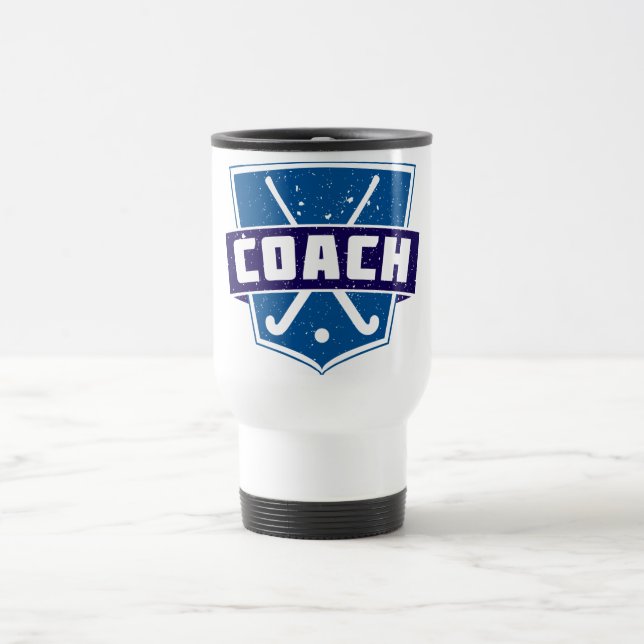 Taza De Viaje Escudo del coche de hockey hierba (Centro)