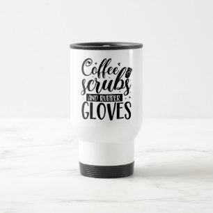 Taza De Viaje Escudos de café y guantes de goma