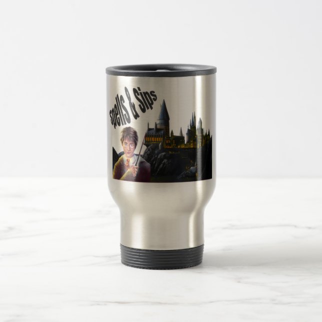 Taza De Viaje Escuela Hogwarts de Magia - tembu Escudo retro (Centro)