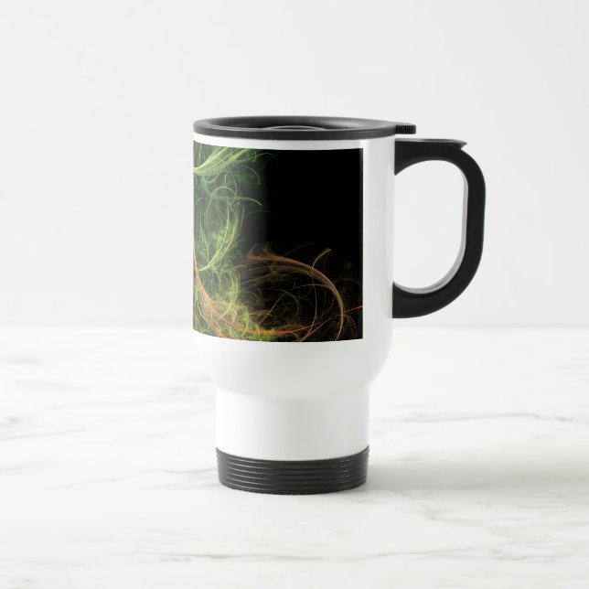 Taza De Viaje Espacio de flores de arte abstracto (Derecha)