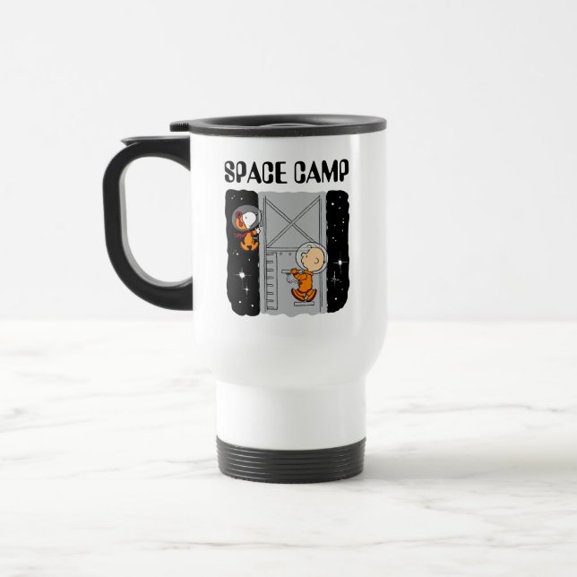 Taza De Viaje ESPACIO | Snoopy y Charlie Brown (Izquierda)