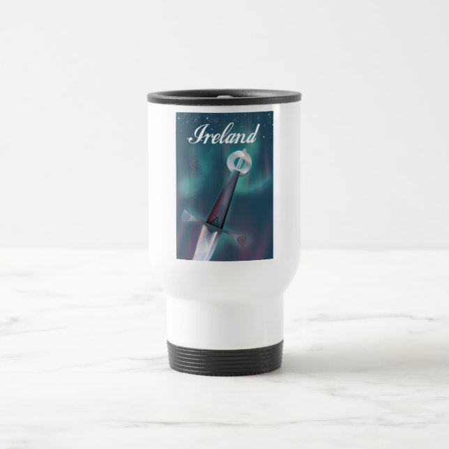 Taza De Viaje espada celta de irlanda (Centro)