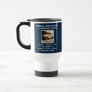 Taza De Viaje Especificación de plano de aventura de vehículo pe