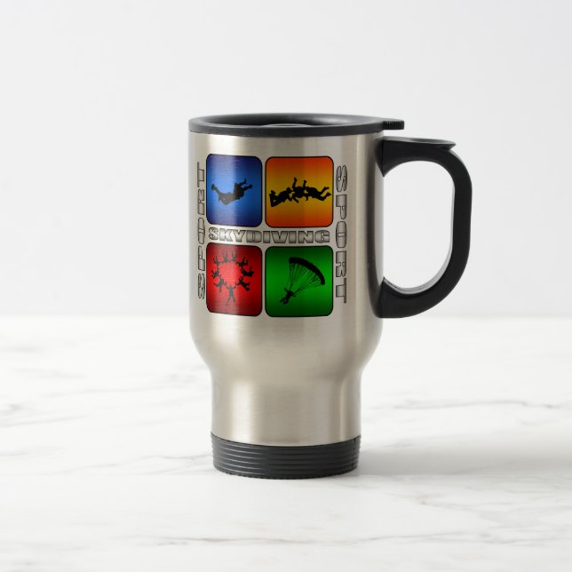 Taza De Viaje Espectacular Paracaidismo (Derecha)