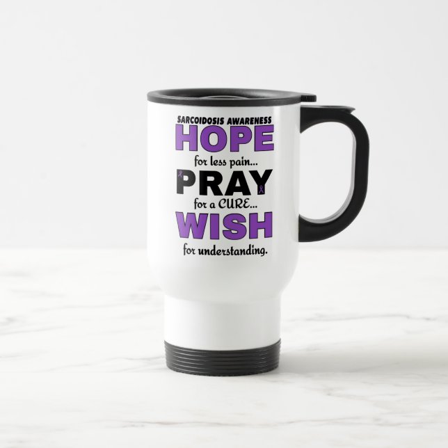 Taza De Viaje Espero Que Pray Wish... Sarcoidosis Travel Mug (Derecha)