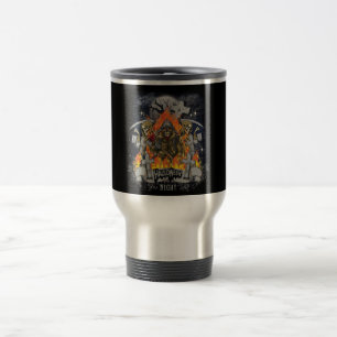 Taza De Viaje Espinoso Skeleton En Halloween De Noche