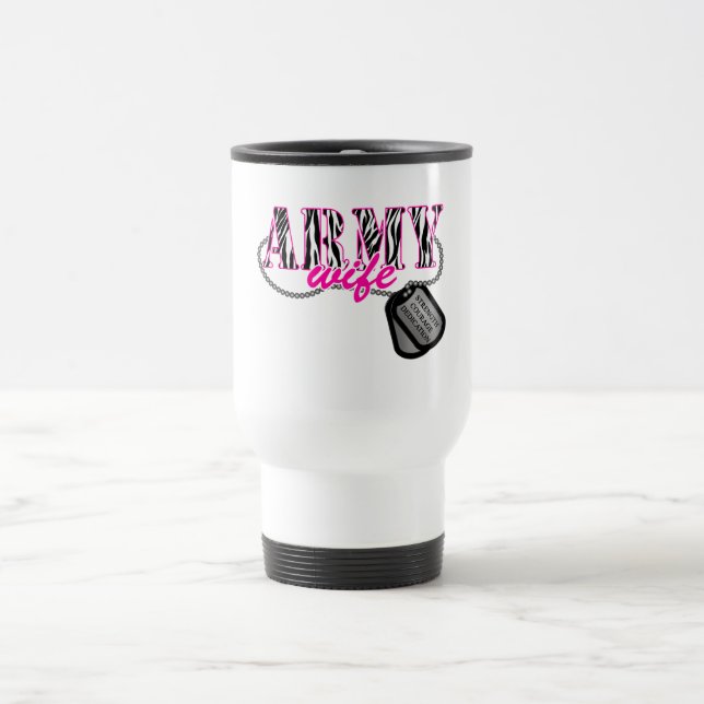 Taza De Viaje Esposa del ejército (Centro)