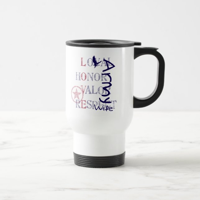 Taza De Viaje Esposa del ejército - Eagle (Derecha)