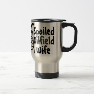 Taza De Viaje Esposa estropeada del campo petrolífero