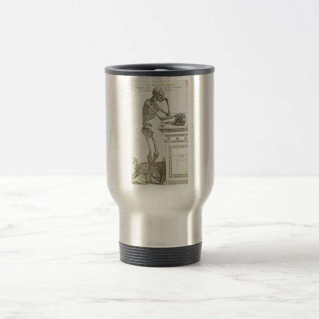 Taza De Viaje Esqueleto de Andreas Vesalius de la anatomía del (Centro)