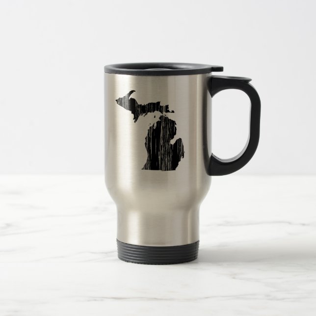 Taza De Viaje Esquema de estado de Michigan con problemas (Derecha)