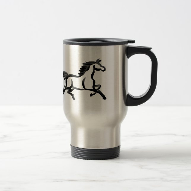 Taza De Viaje Esquema del caballo (Derecha)