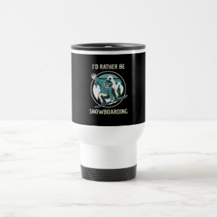 Taza De Viaje Esquí de nieve - Preferiría estar esquiando en la