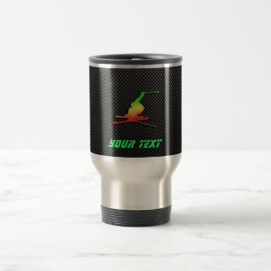 Taza De Viaje Esquí liso de la nieve
