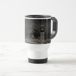 Taza De Viaje Esquina de Venecia en problemas de color y taúpe I