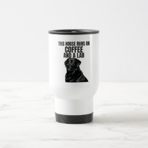 Taza De Viaje Esta casa funciona con café y un labrador