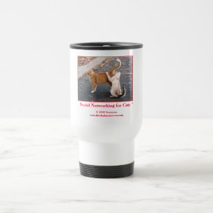 Taza De Viaje Establecimiento de una red social para los gatos