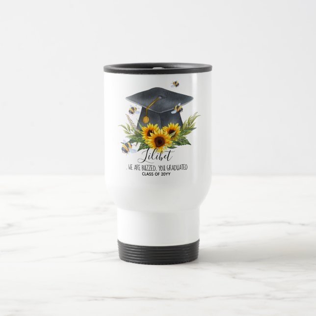 Taza De Viaje ¡Estamos SORPRENDIDOS! ABEJAS personalizadas GRADU (Centro)