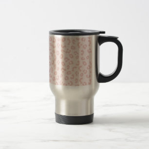 Taza De Viaje Estampado de leopardo rosa