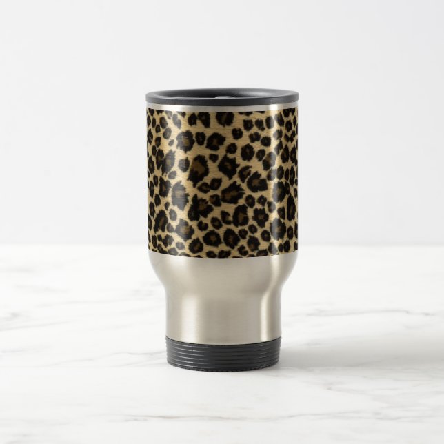 Taza De Viaje Estampado leopardo de moda del safari (Centro)