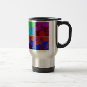 Taza De Viaje Estatua de la libertad al estilo del arte pop