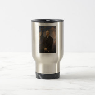 Taza De Viaje Estatua de la Libertad y Presidente Woodrow Wilson