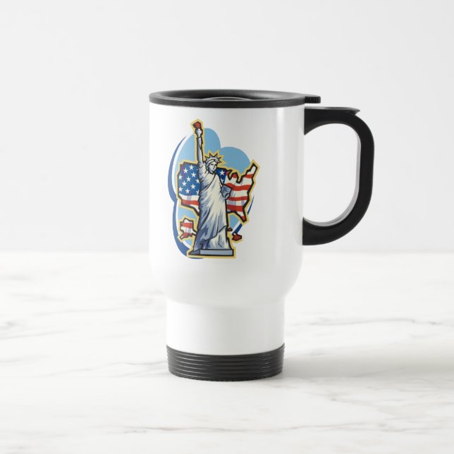 Taza De Viaje Estatua De Liberty Travel Mug (Derecha)