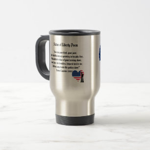 Taza De Viaje Estatua del Poema de la Libertad