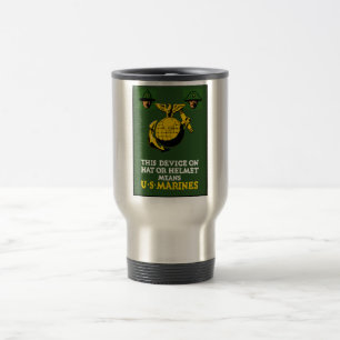 Taza De Viaje Este dispositivo significa a infantes de marina de