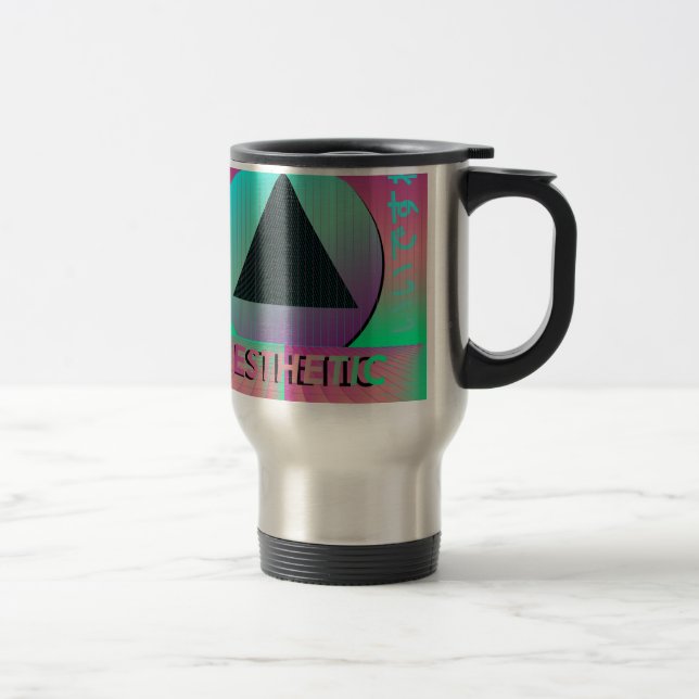 Taza De Viaje estética de vaporwave (Derecha)