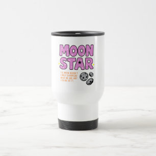 Taza De Viaje Estética del Personalizado de la Luna y la Estrell