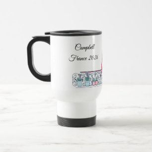 Taza De Viaje Estética Silueta de Ventana Moderna de París