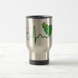 Taza De Viaje Estetioscopio verde de 15 onzas